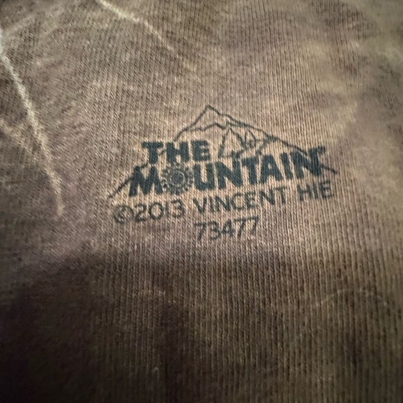THE MOUNTAIN VINTAGE 2013 TIE DYE BROWN CHOCOLATE LAB LING SLEEVE T SHIRT SZ 3XL - Picture 5 of 10